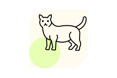 Manx Kedi, vektör, piksel mükemmel, illüstratör dosyası