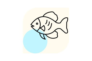 Discus Fish, vektör, piksel mükemmel, illüstratör dosyası