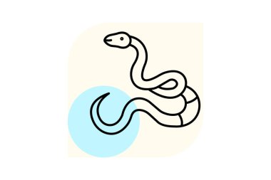 Süt Yılan, vektör, piksel mükemmel, illüstratör dosyası