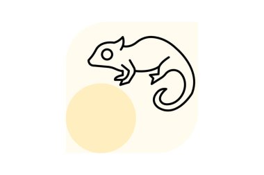 Bukalemun, vektör, piksel mükemmel, çizer dosyası