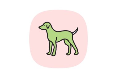 Köpek, vektör, piksel mükemmel, çizer dosyası