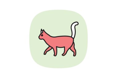 Kedi, vektör, piksel mükemmel, çizer dosyası