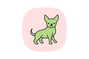 Chihuahua, vektör, piksel mükemmel, çizer dosyası