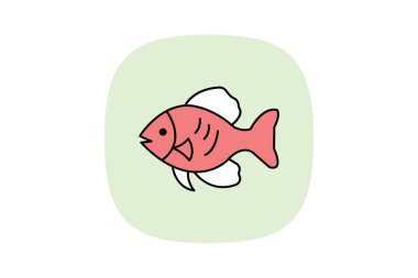 Discus Fish, vektör, piksel mükemmel, illüstratör dosyası