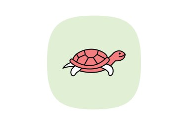 Kırmızı Kulaklı Kaypak, vektör, piksel mükemmel, illüstratör dosyası