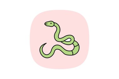 Süt Yılan, vektör, piksel mükemmel, illüstratör dosyası