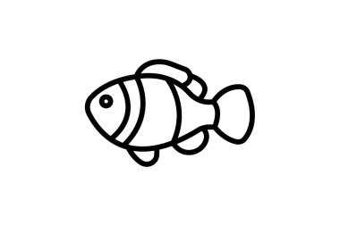 Palyaço balığı, vektör, piksel mükemmel, illüstratör dosyası