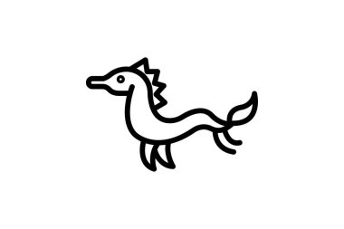 Deniz Ejderhası, vektör, piksel mükemmel, illüstratör dosyası