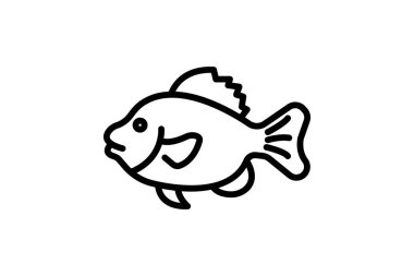 Kurbağa balığı, vektör, piksel mükemmel, illüstratör dosyası