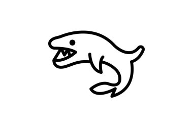 Cookiecutter Shark, vektör, piksel mükemmel, illüstratör dosyası