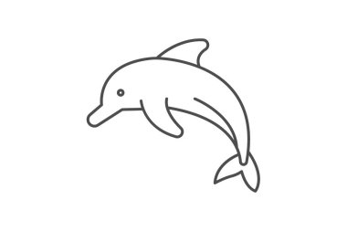 Yunus, vektör, piksel mükemmel, illüstratör dosyası