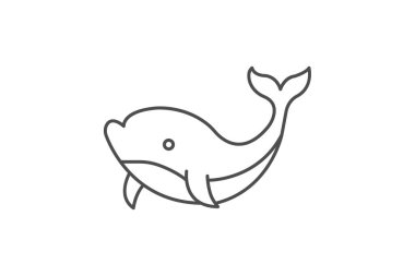 Balina, vektör, piksel mükemmel, illüstratör dosyası