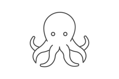 Ahtapot, vektör, piksel mükemmel, illüstratör dosyası