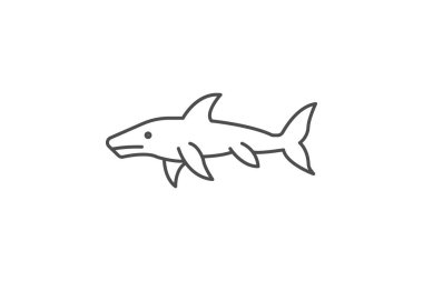 Cin Köpekbalığı, vektör, piksel mükemmel, illüstratör dosyası