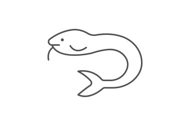Hagfish, vektör, piksel mükemmel, illüstratör dosyası