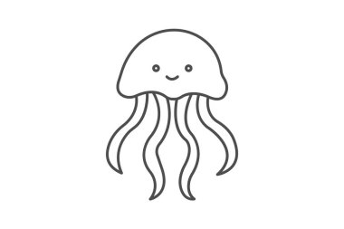 Kutu Denizanası, vektör, piksel mükemmel, illüstratör dosyası