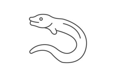 Moray Yılanbalığı, vektör, piksel mükemmel, illüstratör dosyası