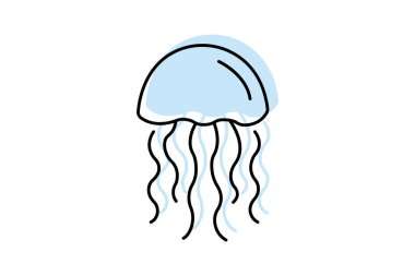 Denizanası, vektör, piksel mükemmel, illüstratör dosyası