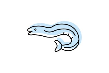 Yılan balığı, vektör, piksel mükemmel, illüstratör dosyası