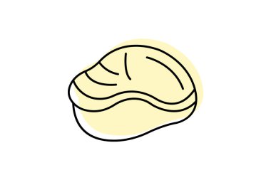 Midye, vektör, piksel mükemmel, illüstratör dosyası