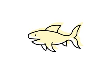 Fırfırlı Köpekbalığı, vektör, piksel mükemmel, illüstratör dosyası