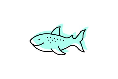 Balina Köpekbalığı, vektör, piksel mükemmel, illüstratör dosyası