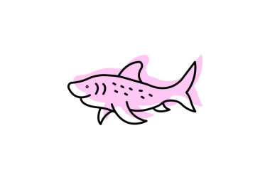 Zebra Köpekbalığı, vektör, piksel mükemmel, illüstratör dosyası