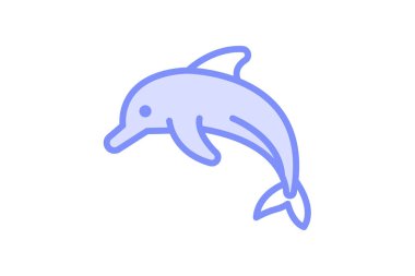 Yunus, vektör, piksel mükemmel, illüstratör dosyası