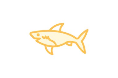 Köpekbalığı, vektör, piksel mükemmel, illüstratör dosyası