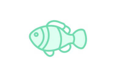 Palyaço balığı, vektör, piksel mükemmel, illüstratör dosyası