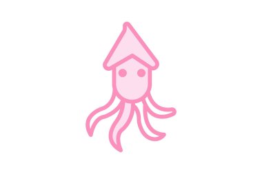 Kalamar, vektör, piksel mükemmel, illüstratör dosyası