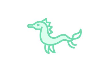 Deniz Ejderhası, vektör, piksel mükemmel, illüstratör dosyası