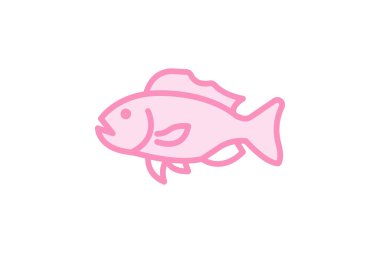 Grouper, vektör, piksel mükemmel, illüstratör dosyası