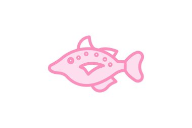 Tetikleyici balık, vektör, piksel mükemmel, illüstratör dosyası