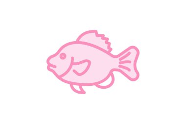 Kurbağa balığı, vektör, piksel mükemmel, illüstratör dosyası