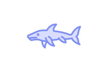 Cin Köpekbalığı, vektör, piksel mükemmel, illüstratör dosyası