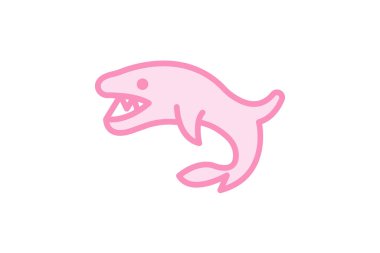 Cookiecutter Shark, vektör, piksel mükemmel, illüstratör dosyası