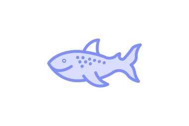 Balina Köpekbalığı, vektör, piksel mükemmel, illüstratör dosyası