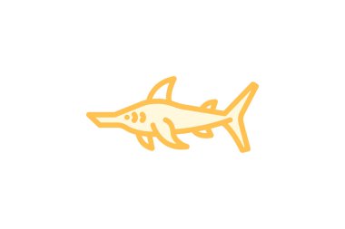 Sawfish, vektör, piksel mükemmel, illüstratör dosyası