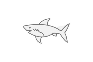 Köpekbalığı, vektör, piksel mükemmel, illüstratör dosyası