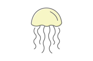 Denizanası, vektör, piksel mükemmel, illüstratör dosyası