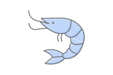 Karides, vektör, piksel mükemmel, çizer dosyası