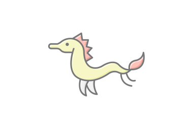 Deniz Ejderhası, vektör, piksel mükemmel, illüstratör dosyası