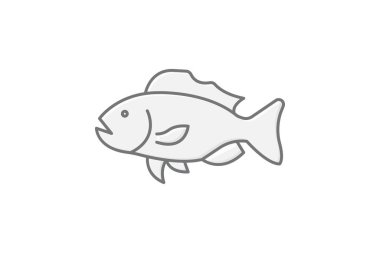 Grouper, vektör, piksel mükemmel, illüstratör dosyası