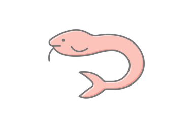 Hagfish, vektör, piksel mükemmel, illüstratör dosyası