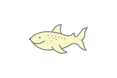 Balina Köpekbalığı, vektör, piksel mükemmel, illüstratör dosyası