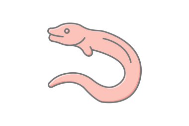 Moray Yılanbalığı, vektör, piksel mükemmel, illüstratör dosyası