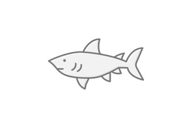 Köpek balığı, vektör, piksel mükemmel, illüstratör dosyası