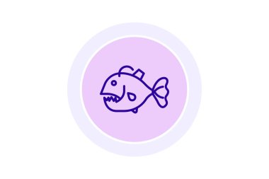 Anglerfish, vektör, piksel mükemmel, illüstratör dosyası