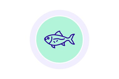 Jackfish, vektör, piksel mükemmel, illüstratör dosyası